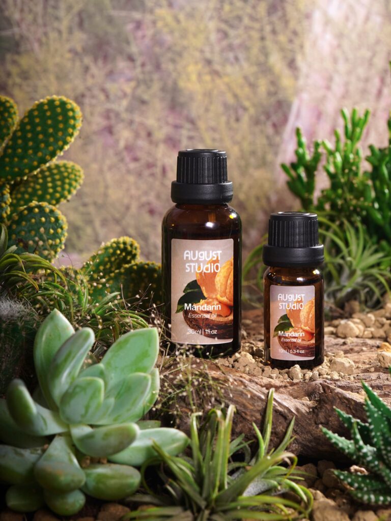 Tinh Dầu Vỏ Quýt - Mandarin August Studio, 100% Nguyên chất từ thiên nhiên