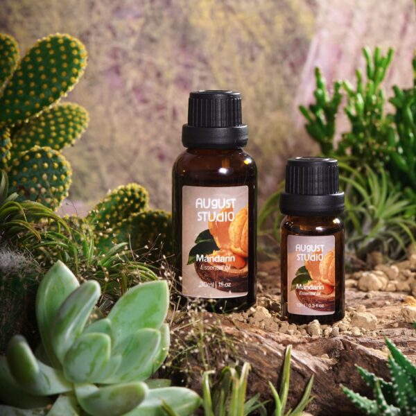 Tinh Dầu Vỏ Quýt - Mandarin August Studio, 100% Nguyên chất từ thiên nhiên