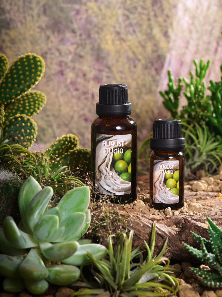Tinh Dầu Chanh sần - Lime August Studio, 100% Nguyên chất từ thiên nhiên