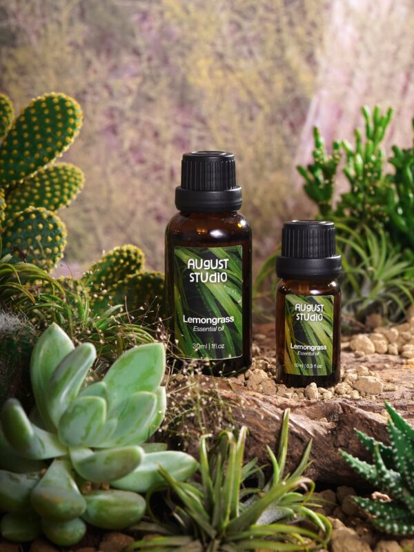 Tinh Dầu Thiên Nhiên Sả Chanh (Lemongrass) – August Studio | Nguyên Chất, Sảng Khoái, Đuổi Côn Trùng