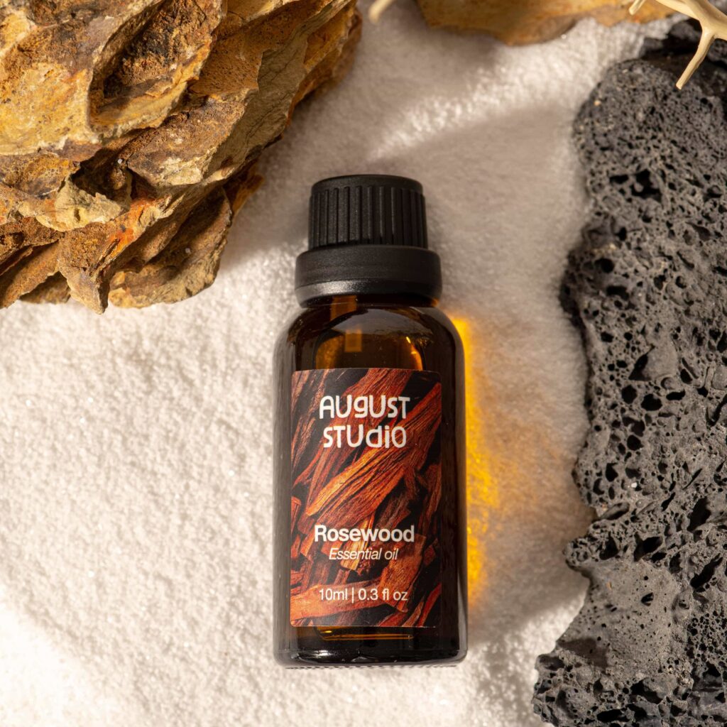 Tinh Dầu Xông Phòng Gỗ Hồng (Rosewood) August Studio, 100% Nguyên chất từ thiên nhiên