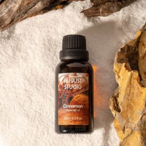 Tinh Dầu Thiên Nhiên Quế (Cinnamon) – August Studio | Ấm Nồng, Kháng Khuẩn, Khử Mùi Tự Nhiên