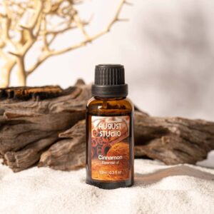 Tinh Dầu Thiên Nhiên Quế (Cinnamon) – August Studio | Ấm Nồng, Kháng Khuẩn, Khử Mùi Tự Nhiên