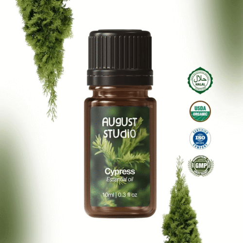 Tinh Dầu Thiên Nhiên Trắc Bách Diệp (Cypress) – August Studio | Nguyên Chất, Thư Giãn, Khử Mùi