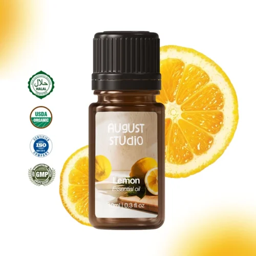 Tinh Dầu Thiên Nhiên Chanh (Lemon) – August Studio | Thanh Mát, Khử Mùi, Đuổi Côn Trùng