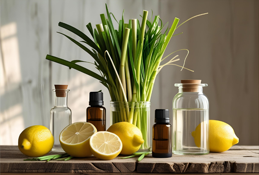 Tinh dầu chanh sả là sự kết hợp đồng thời giữa tinh dầu chiết xuất từ vỏ quả chanh tươi (Citrus limon) và tinh dầu chiết xuất từ thân, lá cây sả (Cymbopogon citratus).